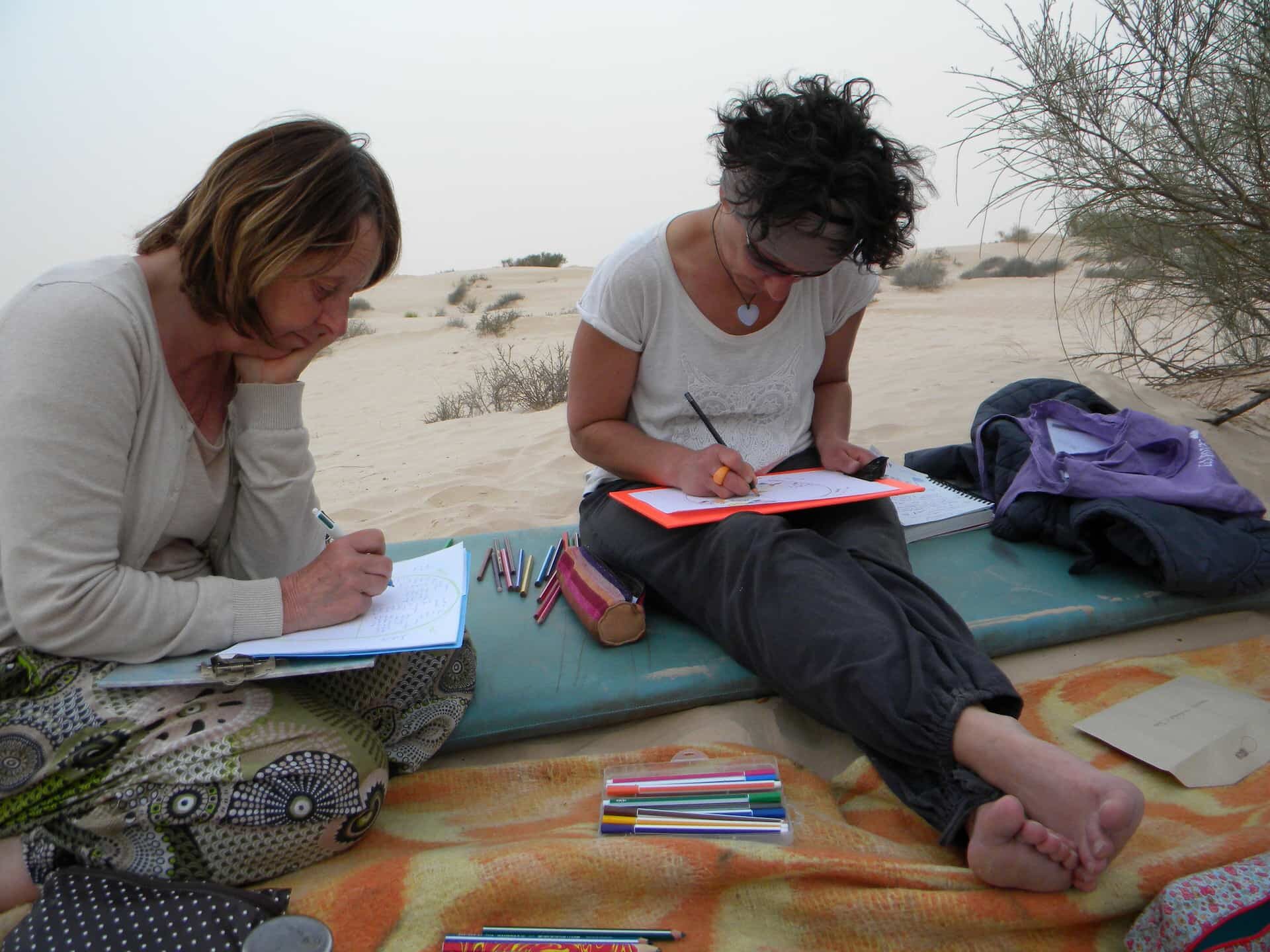 Pause dans le desert