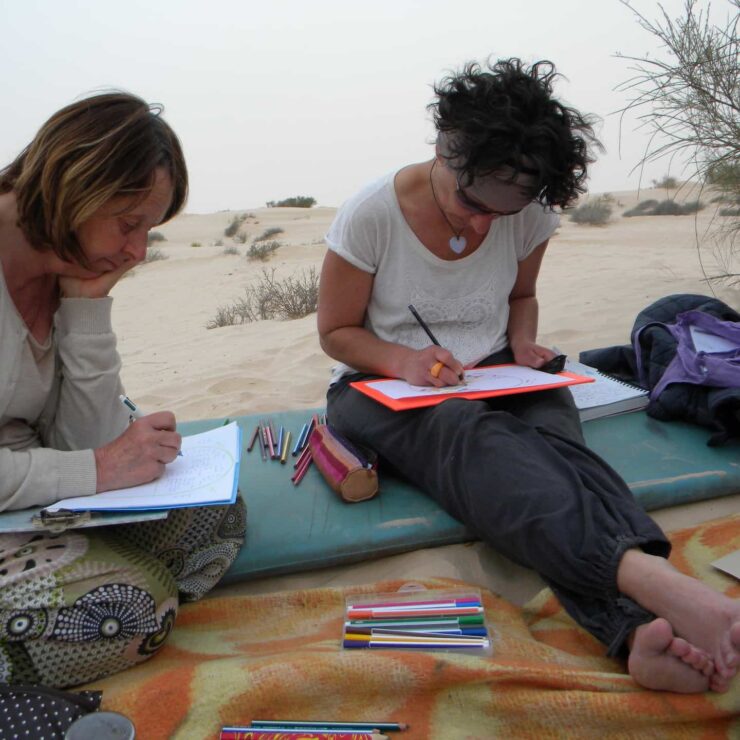 Pause dans le desert